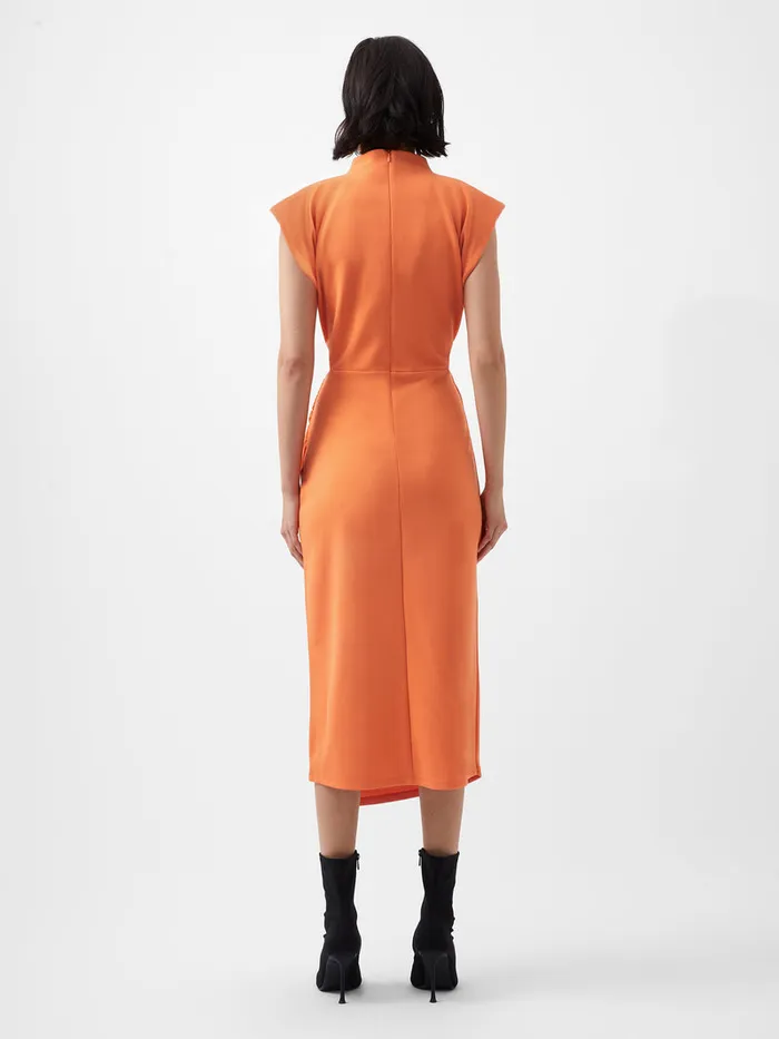Woman Dresses French Connection Textured Jersey Dress Coral Rose Woman Dresses French Connection Textured Jersey Dress Coral Rose