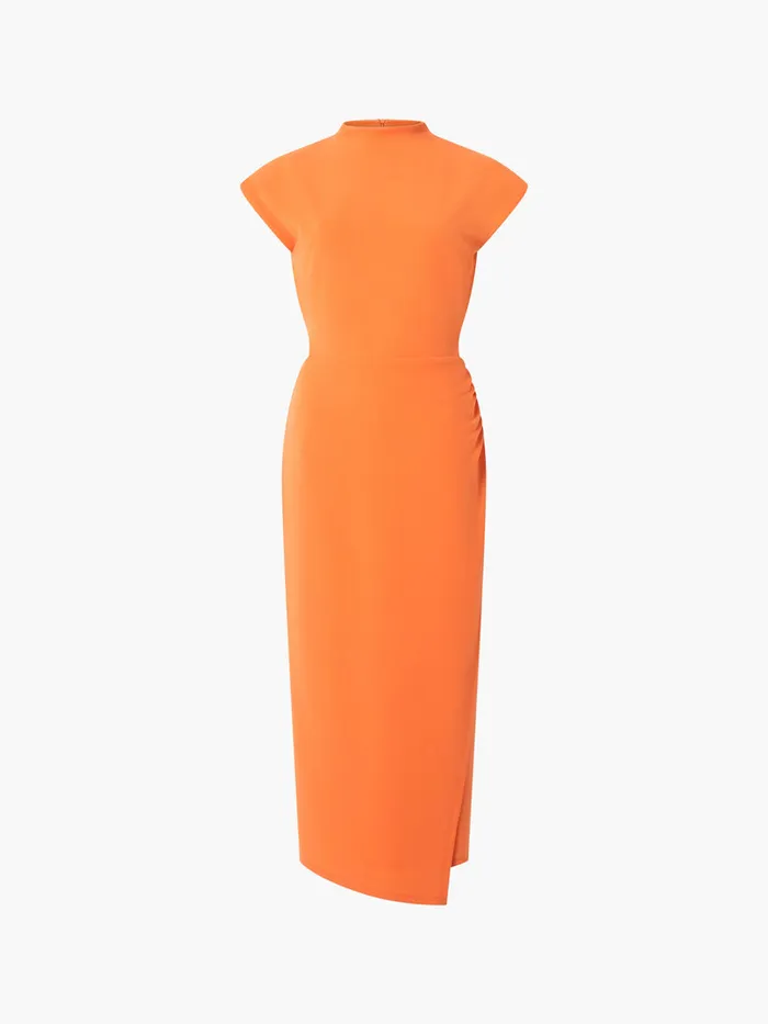 Woman Dresses French Connection Textured Jersey Dress Coral Rose Woman Dresses French Connection Textured Jersey Dress Coral Rose