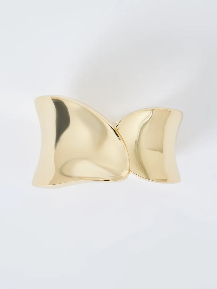 Woman Jewellery French Connection Curved Wide Cuff Gold Woman Jewellery French Connection Curved Wide Cuff Gold