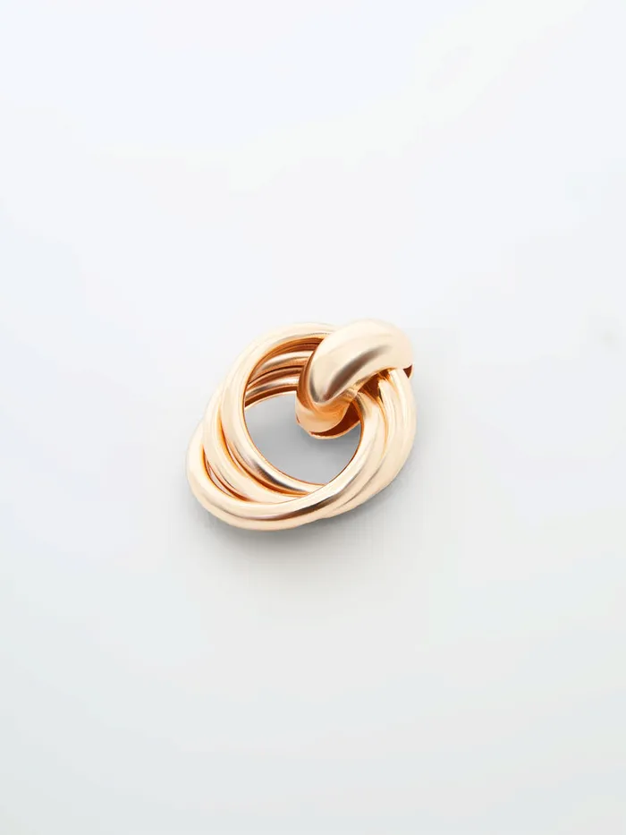 Woman Jewellery French Connection Interlocking Metal Knot Earrings Gold Woman Jewellery French Connection Interlocking Metal Knot Earrings Gold