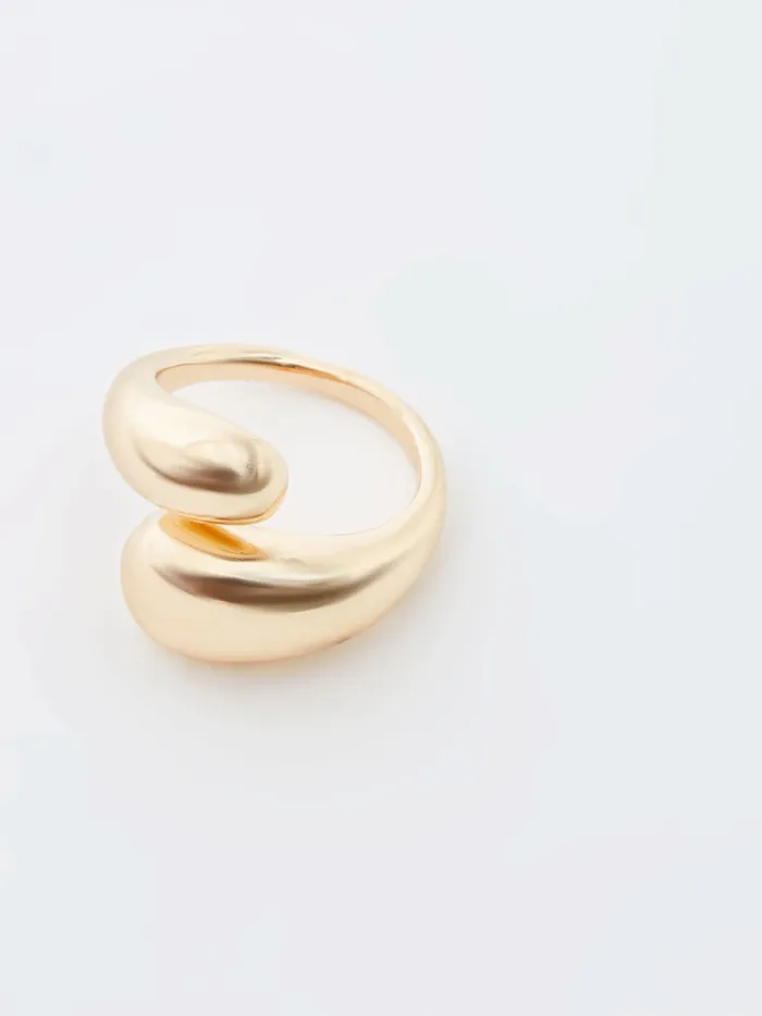 Woman Jewellery French Connection Molten Twist Ring Gold