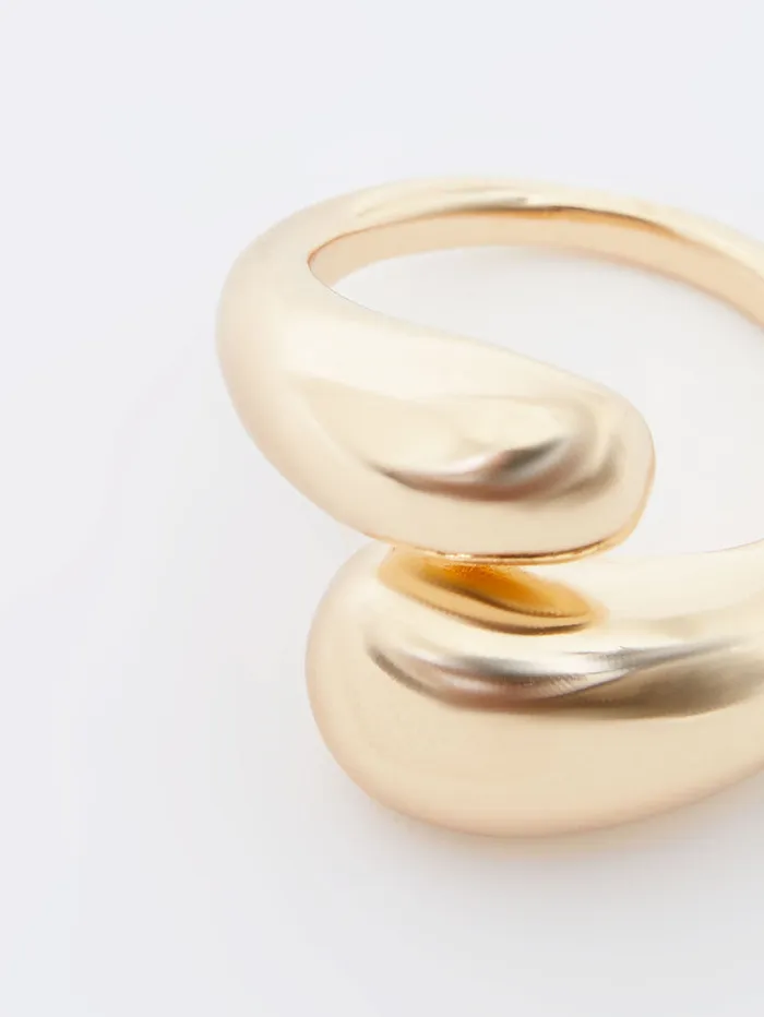 Woman Jewellery French Connection Molten Twist Ring Gold Woman Jewellery French Connection Molten Twist Ring Gold