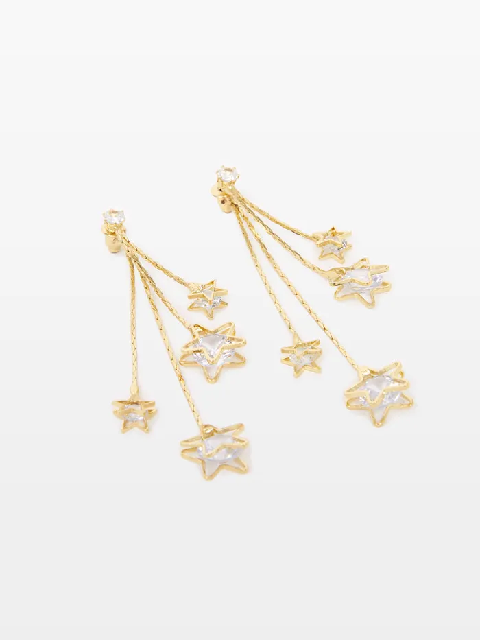 Woman Jewellery French Connection Star Diamante Cascade Earrings Gold Woman Jewellery French Connection Star Diamante Cascade Earrings Gold