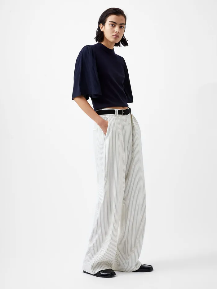 Woman Jumpers and Cardigans French Connection Krista Knits Flared Sleeve Jumper Marine Woman Jumpers and Cardigans French Connection Krista Knits Flared Sleeve Jumper Marine