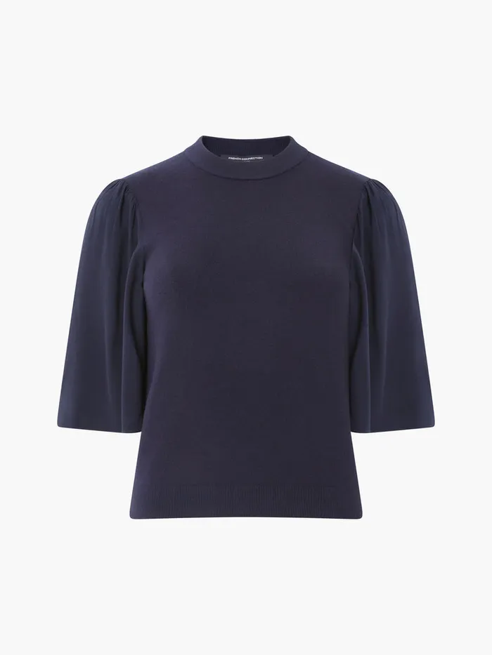 Woman Jumpers and Cardigans French Connection Krista Knits Flared Sleeve Jumper Marine Woman Jumpers and Cardigans French Connection Krista Knits Flared Sleeve Jumper Marine
