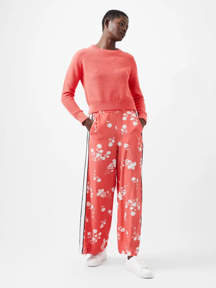 Woman Jumpers and Cardigans French Connection Lily Mozart Long Sleeve Crew Neck Jumper Cayenne Red Woman Jumpers and Cardigans French Connection Lily Mozart Long Sleeve Crew Neck Jumper Cayenne Red