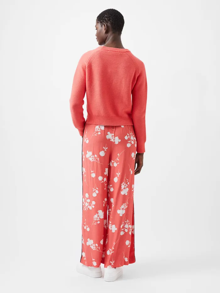 Woman Jumpers and Cardigans French Connection Lily Mozart Long Sleeve Crew Neck Jumper Cayenne Red Woman Jumpers and Cardigans French Connection Lily Mozart Long Sleeve Crew Neck Jumper Cayenne Red