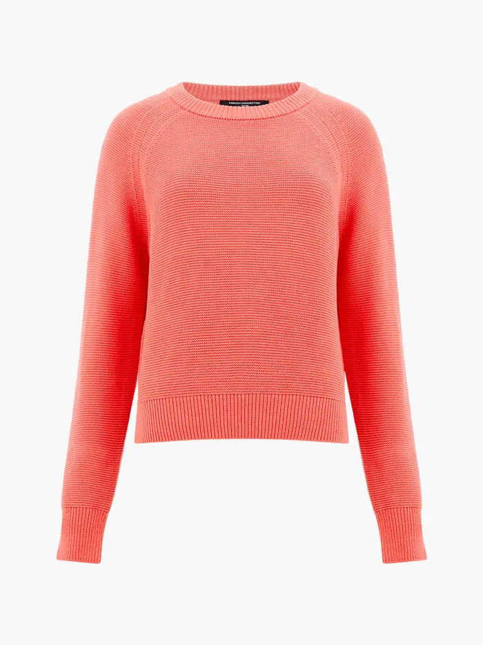 Woman Jumpers and Cardigans French Connection Lily Mozart Long Sleeve Crew Neck Jumper Cayenne Red Woman Jumpers and Cardigans French Connection Lily Mozart Long Sleeve Crew Neck Jumper Cayenne Red