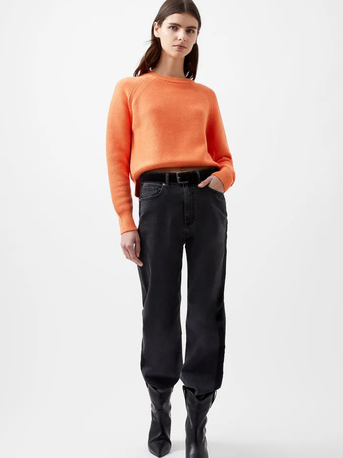 Woman Jumpers and Cardigans French Connection Lily Mozart Long Sleeve Crew Neck Jumper Coral Rose Woman Jumpers and Cardigans French Connection Lily Mozart Long Sleeve Crew Neck Jumper Coral Rose