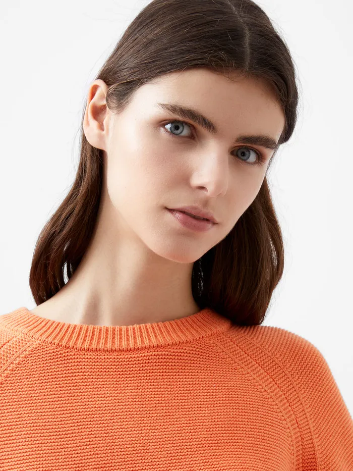 Woman Jumpers and Cardigans French Connection Lily Mozart Long Sleeve Crew Neck Jumper Coral Rose Woman Jumpers and Cardigans French Connection Lily Mozart Long Sleeve Crew Neck Jumper Coral Rose