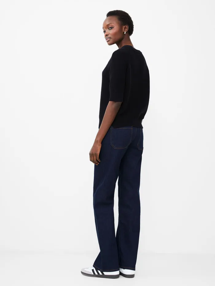 Woman Jumpers and Cardigans French Connection Lily Mozart Short Sleeve Jumper Moonless Night Woman Jumpers and Cardigans French Connection Lily Mozart Short Sleeve Jumper Moonless Night