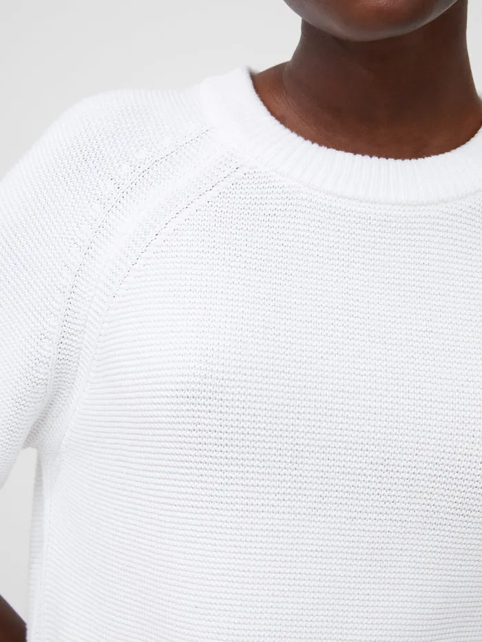 Woman Jumpers and Cardigans French Connection Lily Mozart Short Sleeve Jumper Summer White Woman Jumpers and Cardigans French Connection Lily Mozart Short Sleeve Jumper Summer White