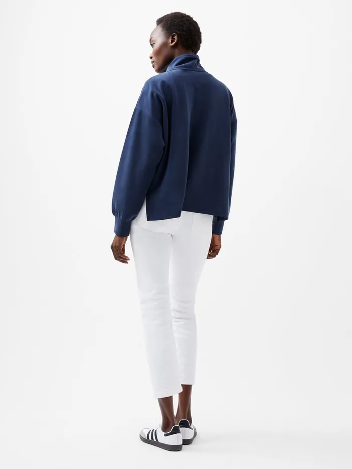 Woman Jumpers and Cardigans French Connection Wren Half Zip Sweater Midnight Blue Woman Jumpers and Cardigans French Connection Wren Half Zip Sweater Midnight Blue