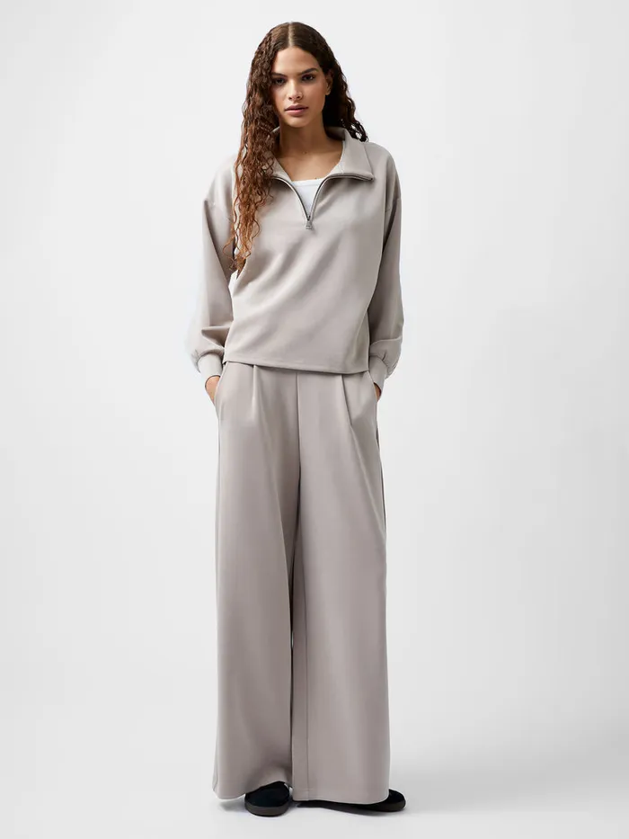 Woman Jumpers and Cardigans French Connection Wren Half Zip Sweater Washed Macchiato Woman Jumpers and Cardigans French Connection Wren Half Zip Sweater Washed Macchiato