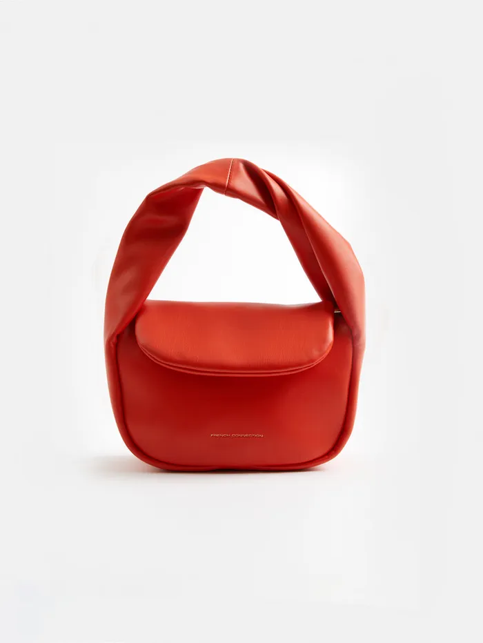 WomanMan Bags and Purses French Connection PU Mini Soft Handbag Mandarin Red