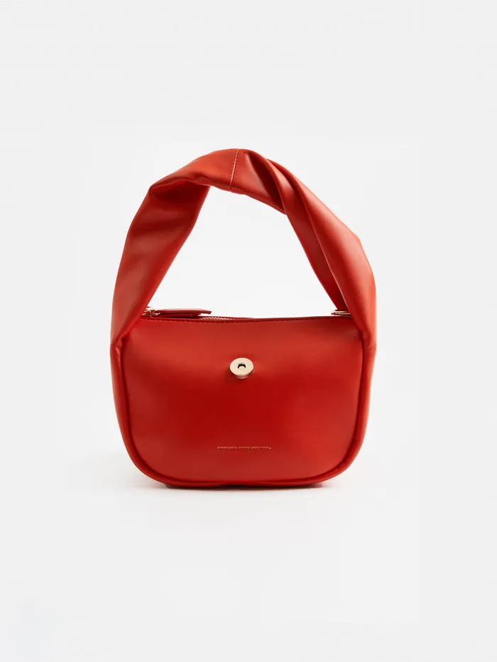 WomanMan Bags and Purses French Connection PU Mini Soft Handbag Mandarin Red WomanMan Bags and Purses French Connection PU Mini Soft Handbag Mandarin Red