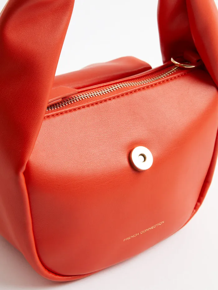 WomanMan Bags and Purses French Connection PU Mini Soft Handbag Mandarin Red WomanMan Bags and Purses French Connection PU Mini Soft Handbag Mandarin Red