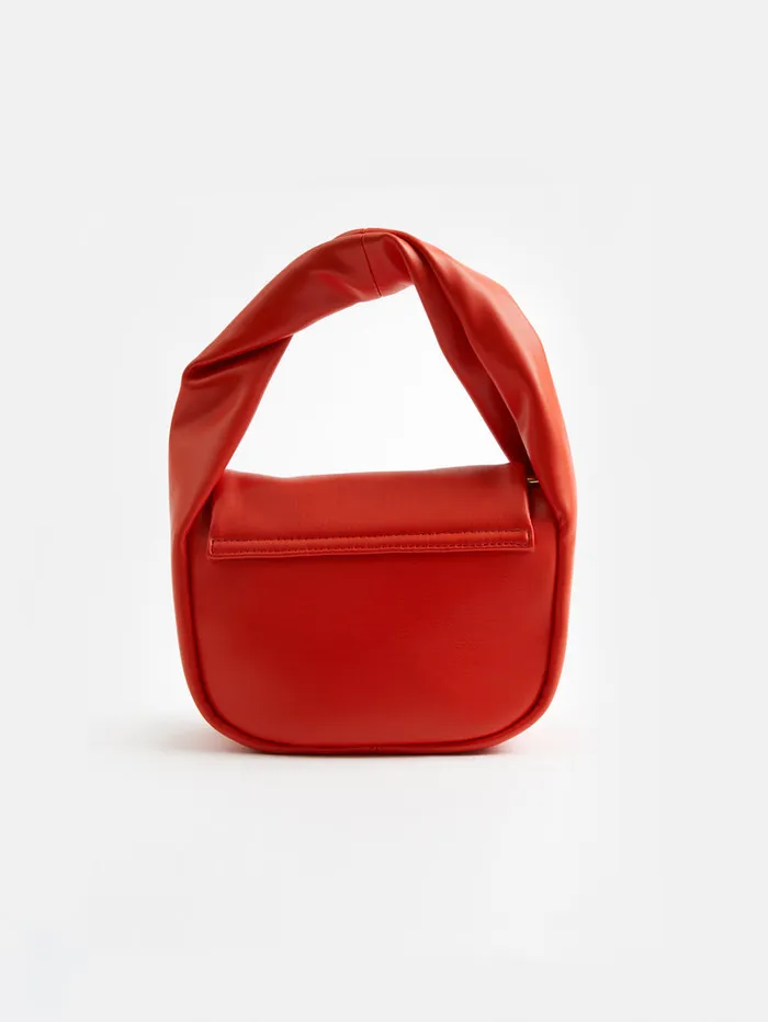 WomanMan Bags and Purses French Connection PU Mini Soft Handbag Mandarin Red WomanMan Bags and Purses French Connection PU Mini Soft Handbag Mandarin Red