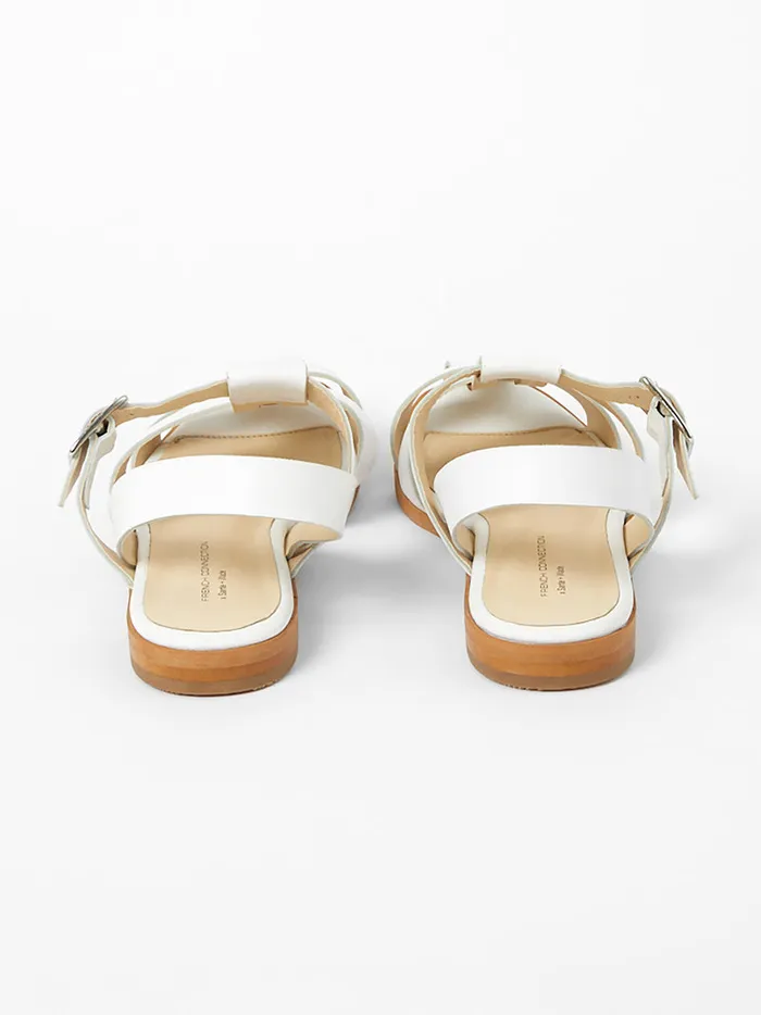 Woman Shoes French Connection SW X Luisa Fisherman Caged Sandals White