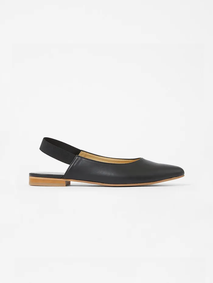 Woman Shoes French Connection SW X Meriola Pointed Toe Slingback Ballerina Pumps Black