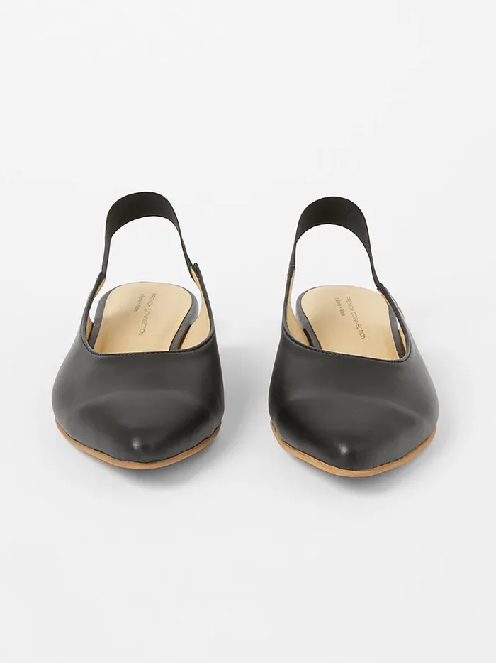 Woman Shoes French Connection SW X Meriola Pointed Toe Slingback Ballerina Pumps Black