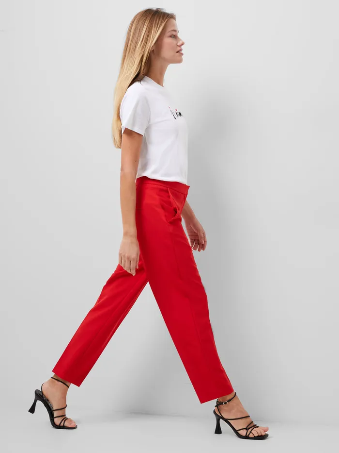 Woman Suits French Connection Echo Tapered Trousers True Red Woman Suits French Connection Echo Tapered Trousers True Red