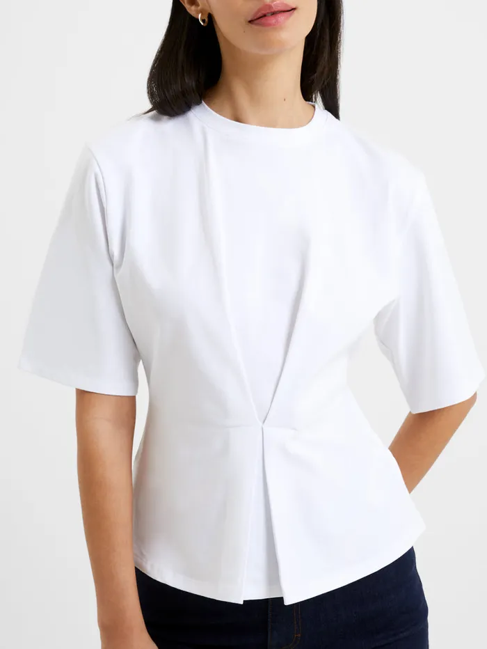 Woman Tops French Connection Pearl Top Linen White Woman Tops French Connection Pearl Top Linen White