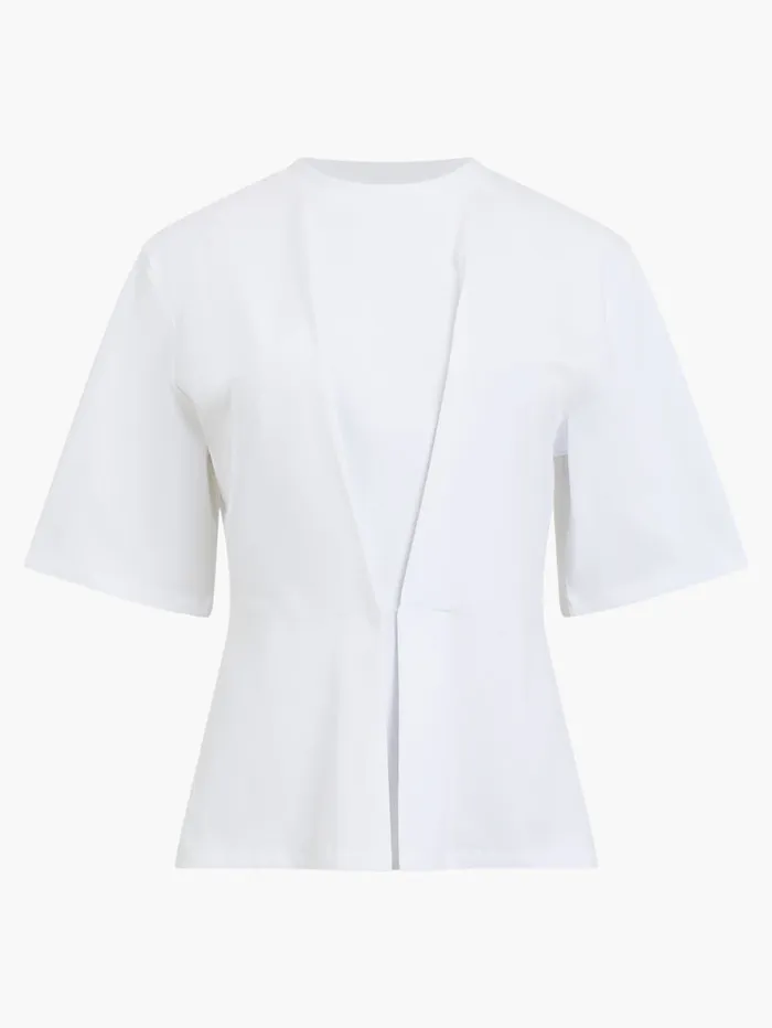 Woman Tops French Connection Pearl Top Linen White Woman Tops French Connection Pearl Top Linen White