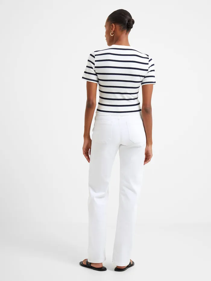 Woman Tops French Connection Rallie Stripe Crew Neck Top Stripe S Whitemarin Woman Tops French Connection Rallie Stripe Crew Neck Top Stripe S Whitemarin