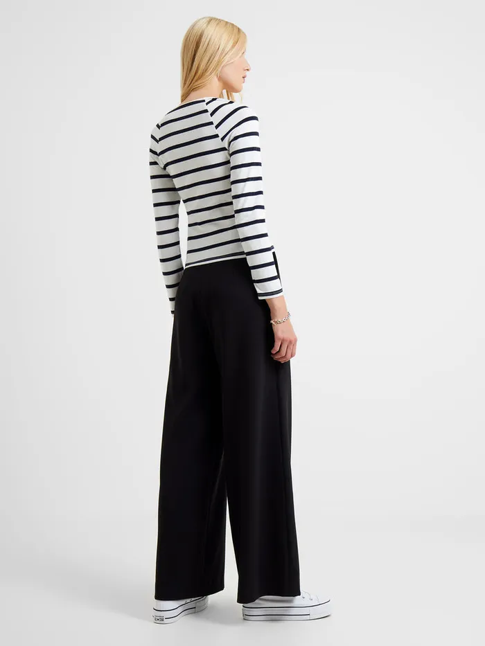 Woman Tops French Connection Rallie Stripe Square Neck Long Sleeve Top Stripe Whitemarine Woman Tops French Connection Rallie Stripe Square Neck Long Sleeve Top Stripe Whitemarine