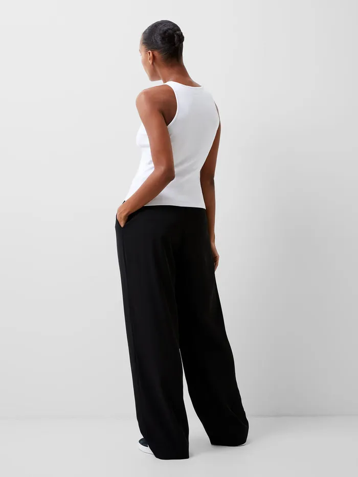 Woman Tops French Connection Rassia Sheryle Ribbed Tank Top White Woman Tops French Connection Rassia Sheryle Ribbed Tank Top White