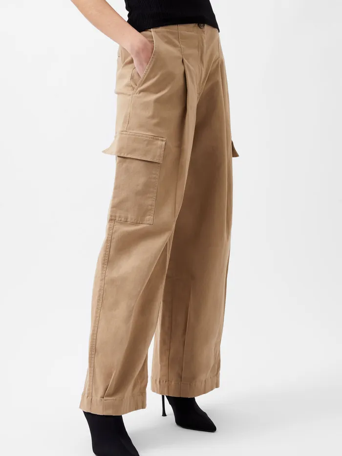 Woman Trousers French Connection Atena Twill Cargo Pants Autumn Camel Woman Trousers French Connection Atena Twill Cargo Pants Autumn Camel