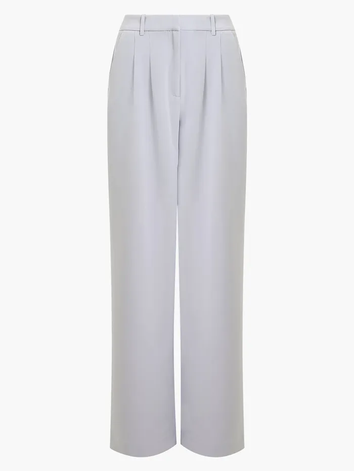 Woman Trousers French Connection Echo Crepe Trousers Alloy Woman Trousers French Connection Echo Crepe Trousers Alloy