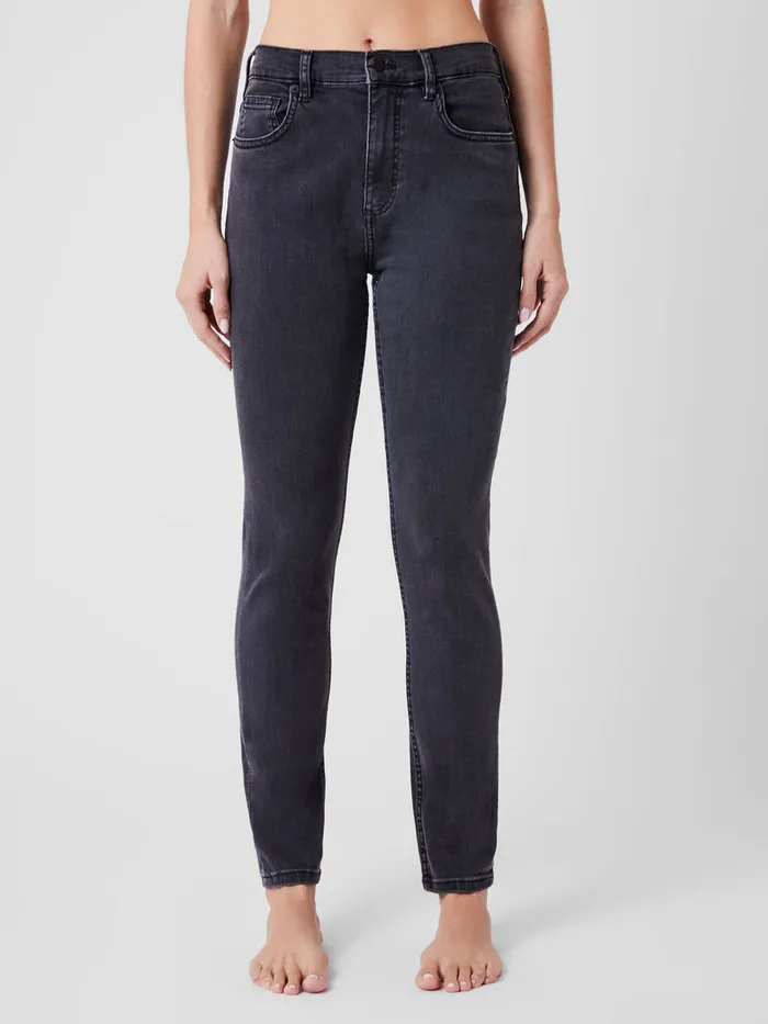 Woman Trousers French Connection Soft Stretch Denim High Rise Skinny Jeans 30 Inch Charcoal Woman Trousers French Connection Soft Stretch Denim High Rise Skinny Jeans 30 Inch Charcoal