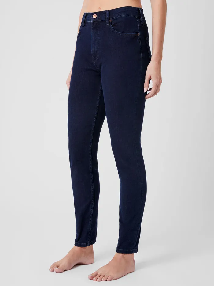 Woman Trousers French Connection Soft Stretch Denim High Rise Skinny Jeans 30 Inch Dark Wash Woman Trousers French Connection Soft Stretch Denim High Rise Skinny Jeans 30 Inch Dark Wash