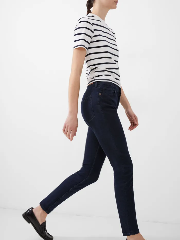 Woman Trousers French Connection Soft Stretch Denim High Rise Skinny Jeans 30 Inch Dark Wash Woman Trousers French Connection Soft Stretch Denim High Rise Skinny Jeans 30 Inch Dark Wash