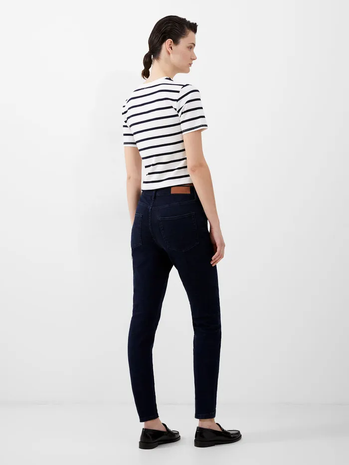 Woman Trousers French Connection Soft Stretch Denim High Rise Skinny Jeans 30 Inch Dark Wash Woman Trousers French Connection Soft Stretch Denim High Rise Skinny Jeans 30 Inch Dark Wash