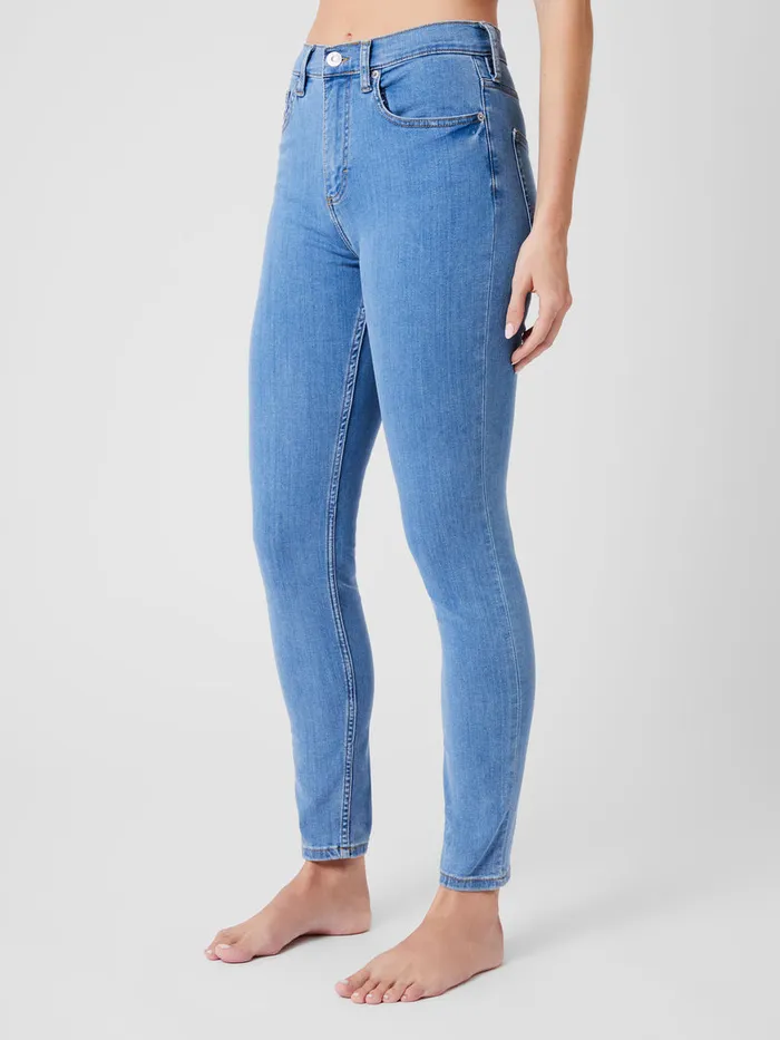 Woman Trousers French Connection Soft Stretch Denim High Rise Skinny Jeans 30 Inch Light Wash Woman Trousers French Connection Soft Stretch Denim High Rise Skinny Jeans 30 Inch Light Wash