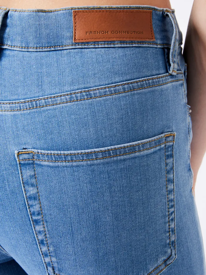Woman Trousers French Connection Soft Stretch Denim High Rise Skinny Jeans 30 Inch Light Wash Woman Trousers French Connection Soft Stretch Denim High Rise Skinny Jeans 30 Inch Light Wash