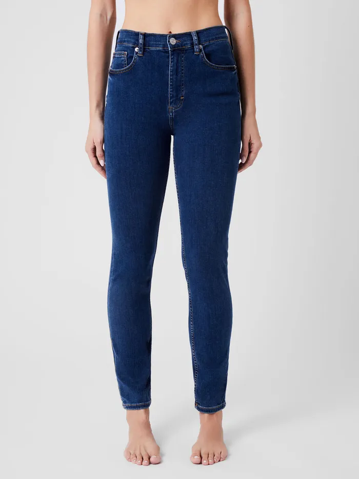 Woman Trousers French Connection Soft Stretch Denim High Rise Skinny Jeans 30 Inch Mid Wash Woman Trousers French Connection Soft Stretch Denim High Rise Skinny Jeans 30 Inch Mid Wash