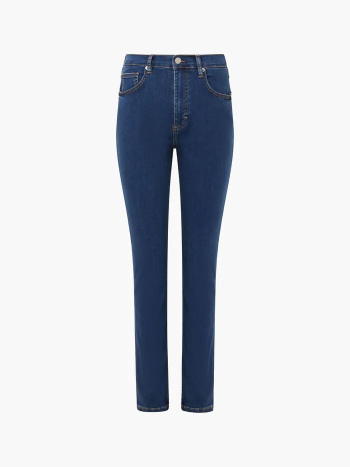 Woman Trousers French Connection Soft Stretch Denim High Rise Skinny Jeans 30 Inch Mid Wash Woman Trousers French Connection Soft Stretch Denim High Rise Skinny Jeans 30 Inch Mid Wash