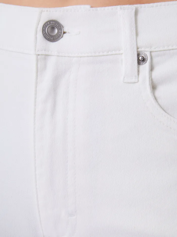 Woman Trousers French Connection Soft Stretch Denim High Rise Skinny Jeans 30 Inch White Woman Trousers French Connection Soft Stretch Denim High Rise Skinny Jeans 30 Inch White