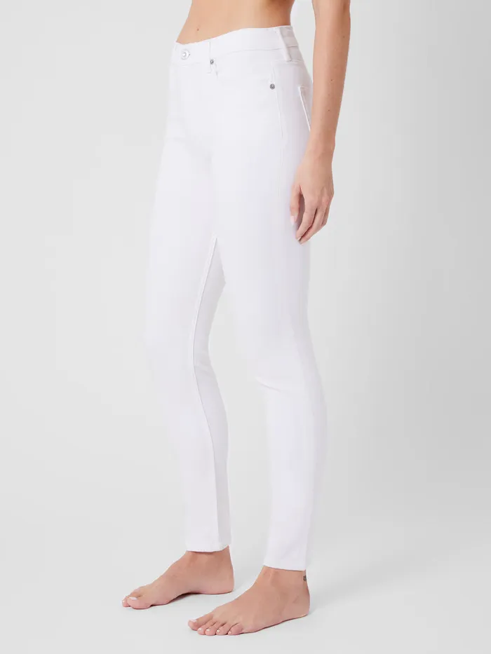 Woman Trousers French Connection Soft Stretch Denim High Rise Skinny Jeans 30 Inch White Woman Trousers French Connection Soft Stretch Denim High Rise Skinny Jeans 30 Inch White