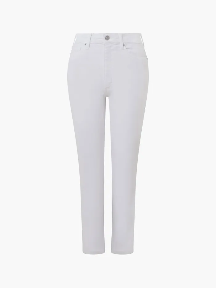 Woman Trousers French Connection Stretch Denim Ankle Length Jeans 28 Inch White Woman Trousers French Connection Stretch Denim Ankle Length Jeans 28 Inch White