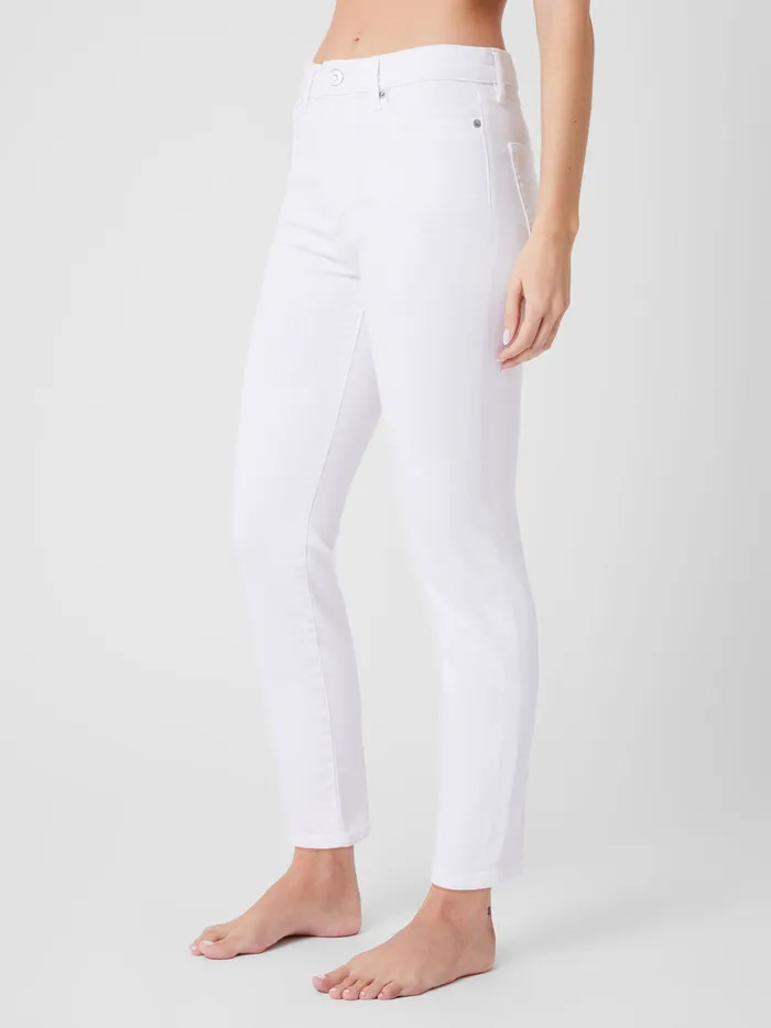 Woman Trousers French Connection Stretch Denim Ankle Length Jeans 28 Inch White Woman Trousers French Connection Stretch Denim Ankle Length Jeans 28 Inch White