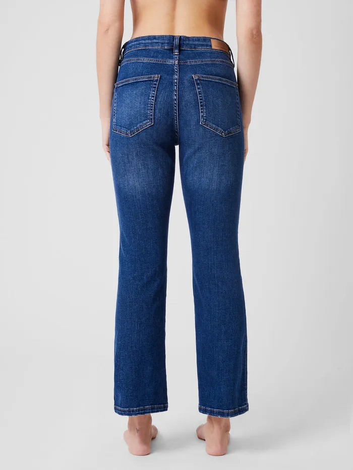 Woman Trousers French Connection Stretch Denim Bootcut Ankle Length Jeans 30 Inch Vintage Mid Wash Woman Trousers French Connection Stretch Denim Bootcut Ankle Length Jeans 30 Inch Vintage Mid Wash