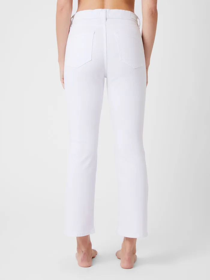 Woman Trousers French Connection Stretch Denim Bootcut Ankle Length Jeans 30 Inch White Woman Trousers French Connection Stretch Denim Bootcut Ankle Length Jeans 30 Inch White