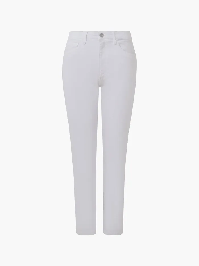 Woman Trousers French Connection Stretch Denim Bootcut Ankle Length Jeans 30 Inch White Woman Trousers French Connection Stretch Denim Bootcut Ankle Length Jeans 30 Inch White