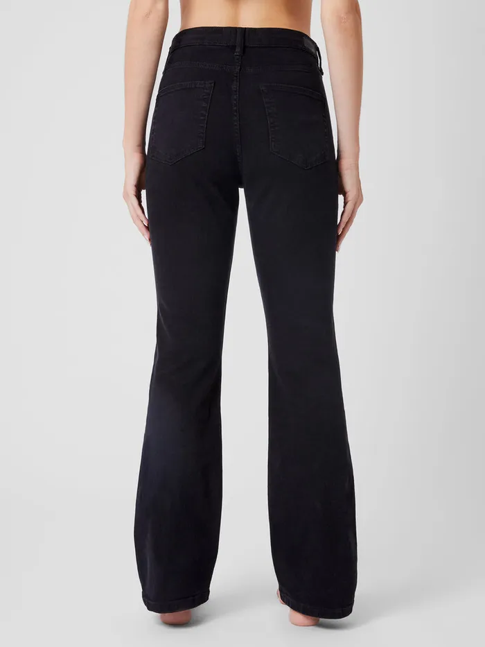 Woman Trousers French Connection Stretch Denim Bootcut Full Length Jeans 34 Inch Black Woman Trousers French Connection Stretch Denim Bootcut Full Length Jeans 34 Inch Black