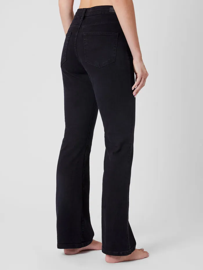 Woman Trousers French Connection Stretch Denim Bootcut Full Length Jeans 34 Inch Black Woman Trousers French Connection Stretch Denim Bootcut Full Length Jeans 34 Inch Black